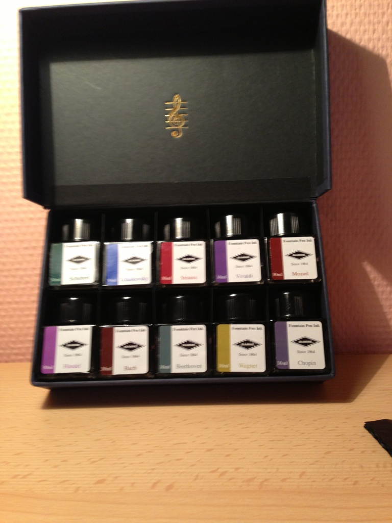 Diamine Music Set geöffnet