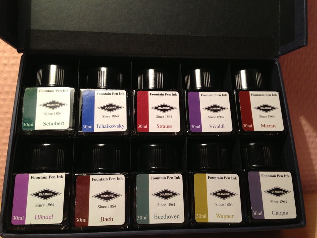 Diamine Music Set Fässer