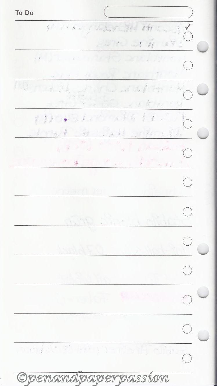 Filofax ToDo cotton cream hinten