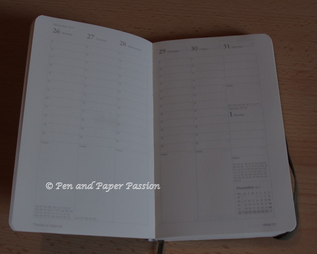 Leuchtturm Kalender 2012 A6 grauer Softcover-Einband